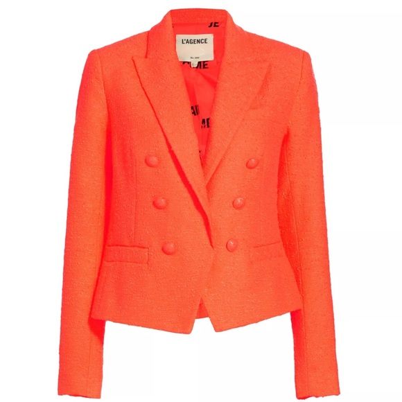 L’agence Brooke Tweed Blazer NWT, Size 4 - Picture 1 of 5